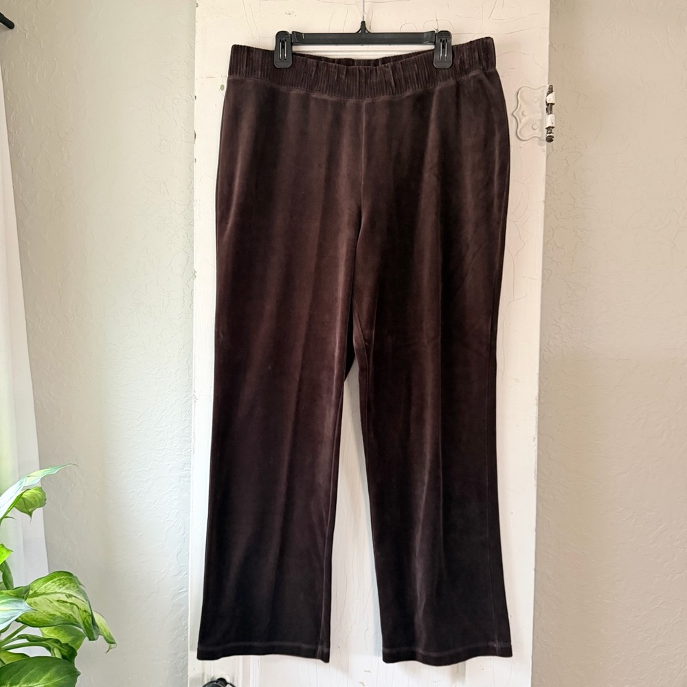 Jones‎ New York Sport Brown Velour Pants